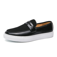Chaussures mocassins Penny en similicuir PU faites à la main pour hommes – Confortables, respirantes, faciles à enfiler, élégantes et durables pour l'automne