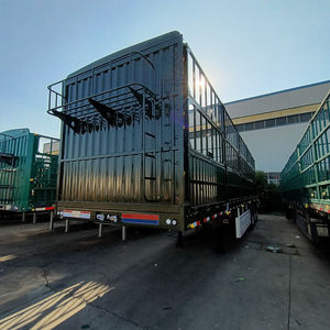 Semirremolque de 3 Ejes y 60 Toneladas para Transporte de Ganado, Vacas, Cerdos, Aves y Otros Animales, con Vallas, en Venta - Product Image 2