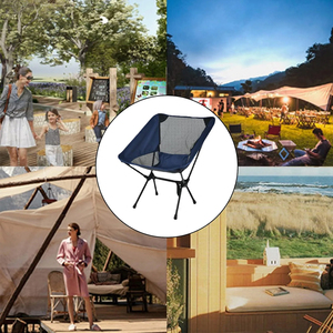Chaise de camping pliable <span class=keywords><strong>l</strong></span>égère et portable pour la plage, la randonnée, la pêche, chaise de camping pliable en aluminium à dossier bas avec <span class=keywords><strong>sac</strong></span> de rangement - Product Image 6