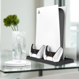 แท่นทำความเย็น PS5 พร้อมแท่นชาร์จคอนโทรลเลอร์ 3 พอร์ต USB พัดลมระบายความร้อนอเนกประสงค์สำหรับคอนโซล PS5 - Product Image 5