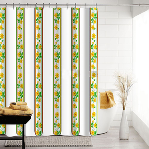 Rideau de douche traditionnel éthiopien Saba <span class=keywords><strong>Telet</strong></span> en tissu imperméable de 72x72 pouces pour salle de bain - Product Image 2