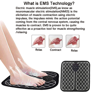 Masajeador de cuerpo eléctrico recargable superventas, máquina vibratoria EMS para pies y piernas con suministro USB para el cuidado de los pies - Product Image 2