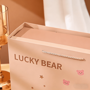 Coffret cadeau pour bébé ours rose mignon, emballage en papier de luxe pour nouveau-né, cadeau de naissance, cadeau d'anniversaire - Product Image 3