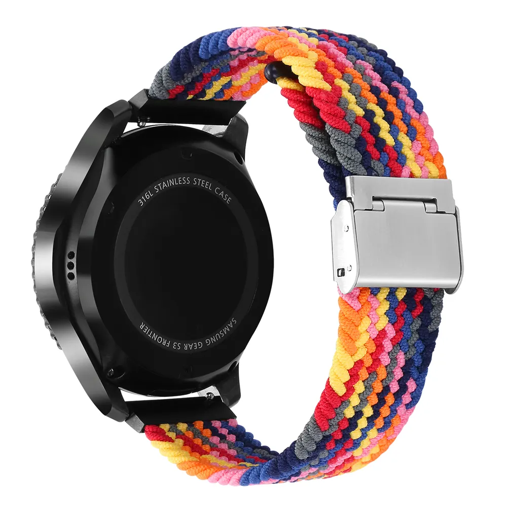 20/22mm nylon band For Samsung Galaxy Watch 4 3 active 2 Gear S3 Amazfit 2/3/pro/bip/GTR2/2e/stratos huawei GT 2 2E 3 3pro strap