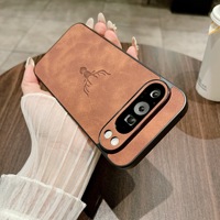 Étui de téléphone en cuir PU pour Google 10 Pro XL, motif renne, housse de protection pour téléphone, étui pour Google Pixel 9 9A 8 7