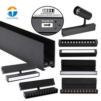 Spot magnétique encastré moderne pour hôtel, 3 couleurs, système intelligent personnalisé, commutateur à cadran, 220V, dimmable, en aluminium, LED SMD