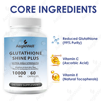 Aegelwell Triple Antioxydant Glutathion avec VC+VE Complément Beauté Anti-Âge Détoxifiant pour Femmes OEM