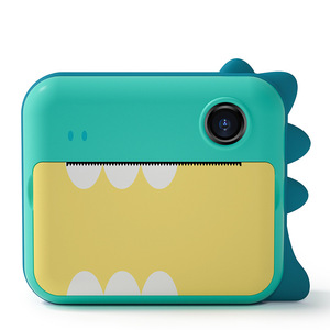 Mini caméra d'impression thermique mignon Animal <span class=keywords><strong>dessin</strong></span> <span class=keywords><strong>animé</strong></span> sans encre double caméra 1080P HD vidéo 2.4 pouces écran caméra instantanée pour les enfants - Product Image 4