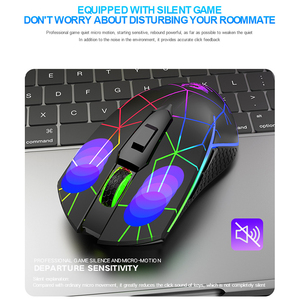 Ratón Inalámbrico ZIYOU LANG de 6 Teclas con Clic Silencioso X9 para Juegos, Receptor USB Mecánico de 2.4ghz - Product Image 3