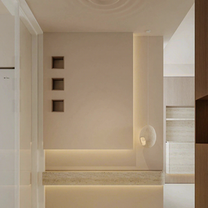 Mobile ingresso moderno in legno con luce LED a sensore, scarpiera modulare per ingressi bui, arredo smart per la casa - Product Image 1