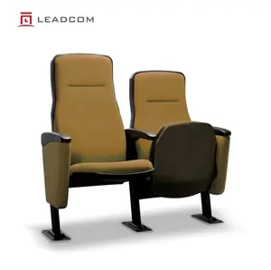 Leadcom LS-6619S/6619SG en iyi space saver İnce geri tasarlanmış sinagog kilise oturma kolları ile ibadet namaz sandalye