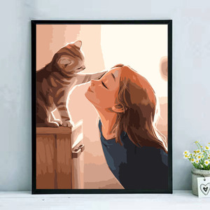 Pintura artesanal por números, Kit de flores sobre lienzo, cuadro de flores, pintura al óleo, arte de pared de casa, decoración del hogar, accesorios de habitación - Product Image 3