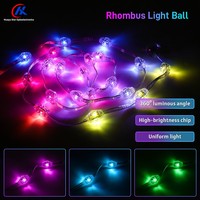 Guirlande lumineuse LED 3D Lumineuse RGB Pleine Couleur Éclairage à 360 Degrés pour Parc à Thème, Bar et Décoration Paysagère