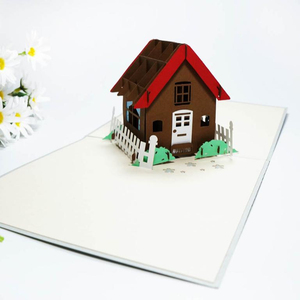3D Pop Up Christmas Gingerbread House Greeting Card Holiday Gift - Product Image 3