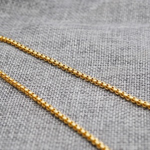 2MM 2.5MM 3MM 40-70CM Ouro Prata Aço Inoxidável Colares Longos Rolo Quadrado Correntes Caixa Redonda Colar para Mulheres Homens Jóias - Product Image 6