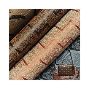फ़ैक्टरी थोक पत्र-मुद्रित चमड़े का कपड़ा खिंचाव कपड़ा एकमात्र पीवीसी चमड़ा सूटकेस सजावट बेल्ट चमड़ा