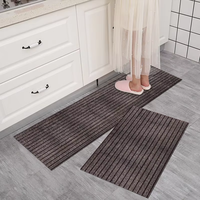 Tapis de sol anti-dérapant intérieur/extérieur à sept rayures en forme de rouleau tapis lavable pour escaliers et couloir pour une utilisation en extérieur