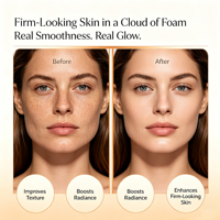 Produits de soin coréens : Sérum visage micro-mousse, Sérum bulle au collagène, Sérum ADN de saumon PDRN GHK-Cu pour une peau hydratée et éclatante