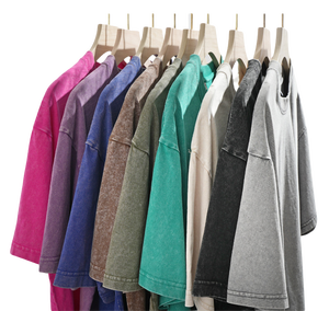 T-shirt Homme Oversize Rétro 100% Coton Épais OEM, Impression DTG, Logo, Effet Délavé Acide, Vintage, Personnalisé - Product Image 1