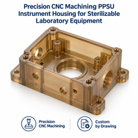 Boîtier d'instrumentation en PPSU usiné avec précision par CNC pour équipement de laboratoire stérilisable