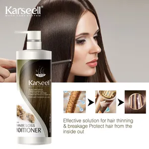 Karseell Haarwuchs Behandlungen Private Label Natürliche Bio-Haarpflege Set Anti-Haarausfall Ingwer Shampoo und Conditioner