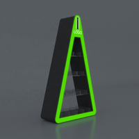 Plexiglas lumière LED acrylique 2-3 leviers poussoir armoire support sans fumée affichage caisse compteur serrure affichage