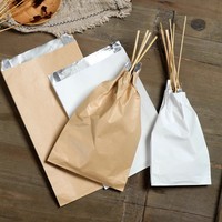 Sac d'emballage alimentaire en papier d'aluminium et feuille d'aluminium, résistant à l'huile, isolé, imperméable, à fond plat, pour barbecue et plats à emporter