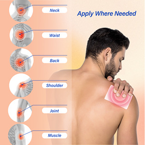 <span class=keywords><strong>Patch</strong></span> <span class=keywords><strong>chauffant</strong></span> en hydrogel au chili CSI de haute qualité pour le massage des épaules, du cou, de la taille, des jambes et des articulations, soulagement rapide de la douleur musculaire, soulagement de 8 heures - Product Image 4