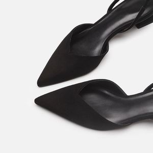Nuevos Zapatos Elegantes de Tacón Cuadrado con Punta en Pico para Mujer, Zapatos de Vestir Minimalistas con Correa en el Tobillo, Tallas Grandes 41-43, Zapatos de Tacón de Moda - Product Image 2