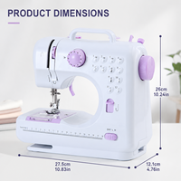 Machine à coudre UFR-705 OEM ODM prête à l'emploi pour débutants avec enroulement automatique et alimentation stable du tissu