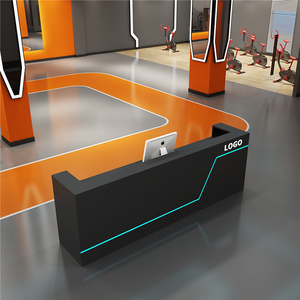 Mostradores de recepción extensibles de madera maciza modernos para hoteles, gimnasios, supermercados, salas de billar y estudios de deportes electrónicos - Product Image 3