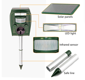 Ahuyentador de Aves Recargable para Exteriores, Ecológico, de Plástico ABS Sólido, 50-100 m², con Energía Solar, Disuasivo para Ovejas y Ahuyentador de Murciélagos - Product Image 4