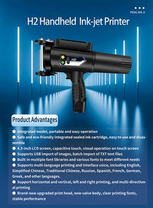 Impresora de inyección de tinta de losas y tuberías de piedra de postes eléctricos de tubos de metal de gran tamaño con impresión de matriz de puntos de mano de caracteres grandes - Product Image 6