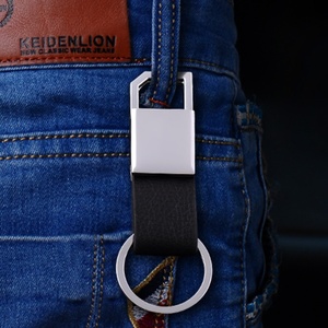 Wholesale Promotional Luxury PU Leather Carabiner <b>Keychain</b> Customizable Eco-Friendly High Quality Durable - Product Image 6