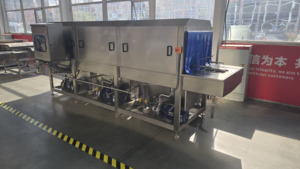 Nouveaux modèles de laveuse de paniers et caisses <span class=keywords><strong>à</strong></span> fruits de mer entièrement automatique en acier inoxydable, type tunnel, capacité 70 kg - Product Image 5