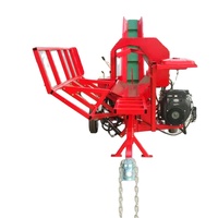 Machine à couper les arbres forestiers Processeur de bois de chauffage de 22 tonnes avec élévateur de bûches hydraulique