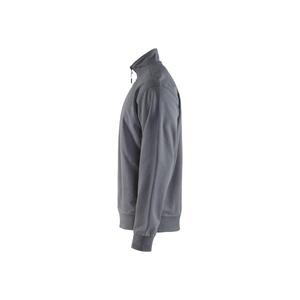 BLAKLADER - 336911589400XXL <b>Sweatshirt</b> with half zip Grey - EAN 7330509466391 <b>WORK</b> HOODIES - Product Image 4