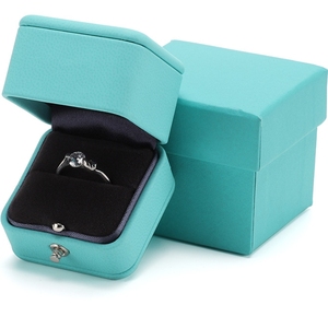 Caja de Joyería de Cuero PU Personalizable al por Mayor, Caja de Joyería Pequeña y Portátil, Exquisita Caja para Anillos - Product Image 2