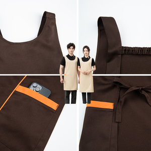 Delantales Largos de Alta Calidad al por Mayor, Delantales sin Mangas Personalizados para Camareros, Bordado o Impresión de Logotipo Personalizado para Limpieza - Product Image 5