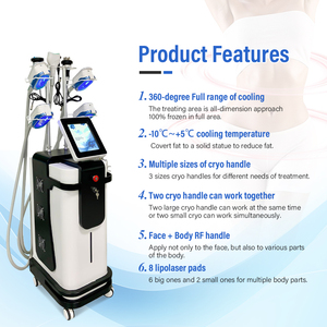 Appareil de Cryolipolyse 9-en-1 pour Élimination Rapide de la Cellulite, Cryolipolyse 360 RF Cavitation 40K, Machine de Remodelage Corporel par Congélation des Graisses - Product Image 4