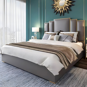 Conjunto de muebles de dormitorio de Hotel, Set de lujo moderno, <span class=keywords><strong>armario</strong></span> de dormitorio, <span class=keywords><strong>cama</strong></span> doble, mesita de noche - Product Image 3