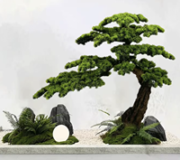 Sapin artificiel en soie sérigraphiée fait main, motif floral, écologique, 0,8m-2m, taille personnalisable pour extérieur Noël/Nouvel An