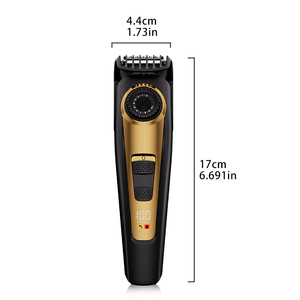Digital Display USB Rechargeable Electric Shaver Adjustable Comb Beard <strong>Trimmer</strong> With Stainless Steel Blade For Home Hotel Use - Product Image 4