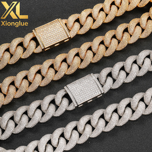 24K Gold Plated <b>Copper</b> Geometric Hip Hop Bling 25mm Width Cuban Chain Unisex <b>Bangles</b> - Product Image 4