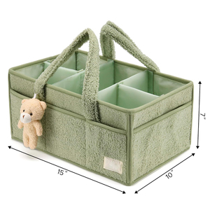 Portable bébé pépinière couche Caddy pour Table à langer Teddy voiture organisateur bac de rangement <span class=keywords><strong>panier</strong></span> pour lingettes nouveau-né Essentials - Product Image 1