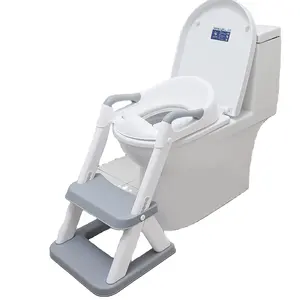 Penjualan laris Toilet multifungsi dapat dilipat portabel anak pispot tangga Toilet latihan kursi dengan bangku langkah