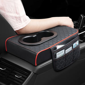 Reposabrazos de Cuero con Espuma Viscoelástica, Soporte para Teléfono, Tarjetero, Portavasos, Cubierta para Consola Central con Bolsillo - Product Image 2