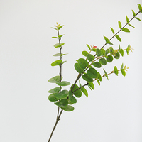 Rangkaian Daun Eucalyptus Mawar Buatan Berkualitas Tinggi Grosir, Bunga Real Touch untuk Dekorasi Pernikahan, Rumah, Hotel, dan Taman