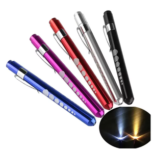 Logotipo personalizado aleación <span class=keywords><strong>de</strong></span> aluminio Mini reutilizable médico enfermera Penlight con LED pupila calibre Clip <span class=keywords><strong>de</strong></span> bolsillo portátil para uso - Product Image 1