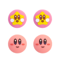 Penutup Pegangan Thumb Stick Lembut untuk Nintendo Switch Oled NS Lite Konsol Joy-pad Silikon Penutup Pegangan Thumbstick